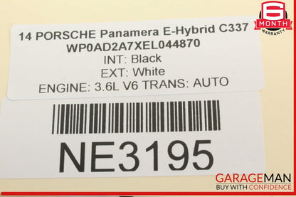 10-16 Porsche Panamera 970 E-Hybrid Front Left Side Memory Seat Switch w/ Trim