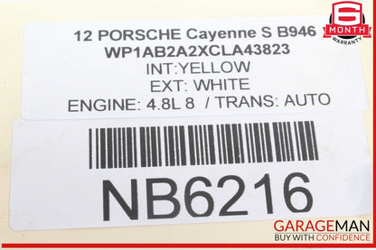 10-16 Porsche Cayenne S 958 4.8L Crankshaft Housing Lower Engine Block OEM