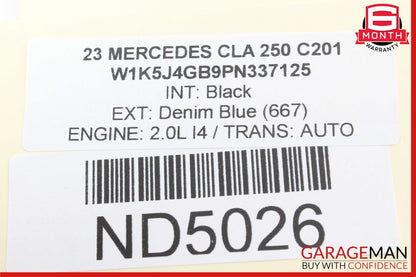 20-23 Mercedes W118 CLA250 Rear Left Side Bumper Mount Support Bracket OEM