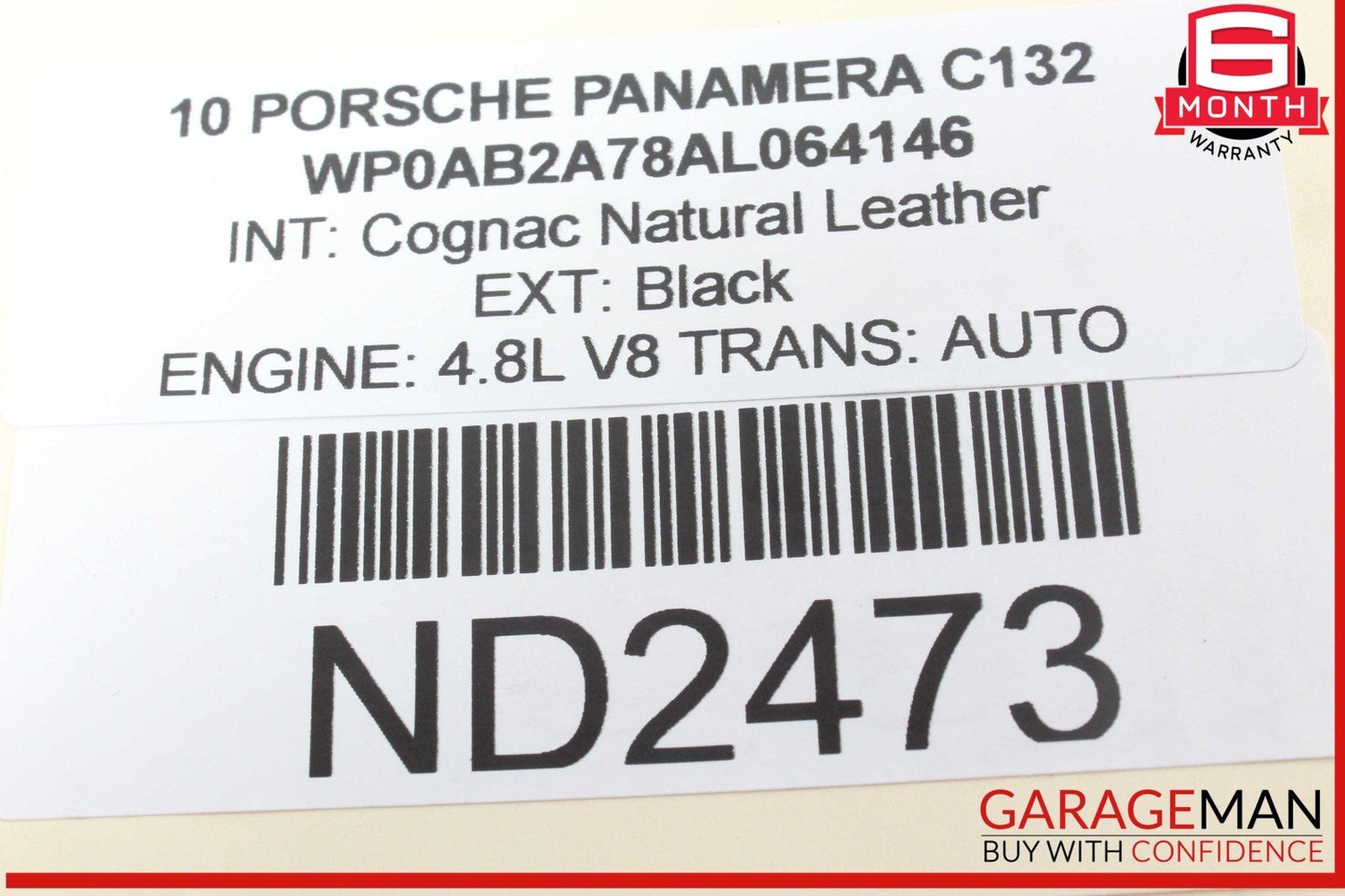 10-16 Porsche Panamera 970 4.8L Engine Coolant Distributor Tube Pipe OEM