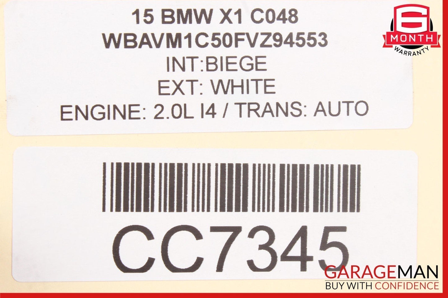 13-15 BMW X1 xDrive28i Automatic Transmission 2.0L AWD OEM 71k