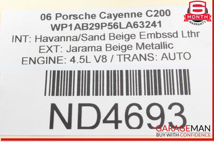 03-06 Porsche Cayenne 955 4.5L V8 Engine Oil Pan 9481071406R OEM