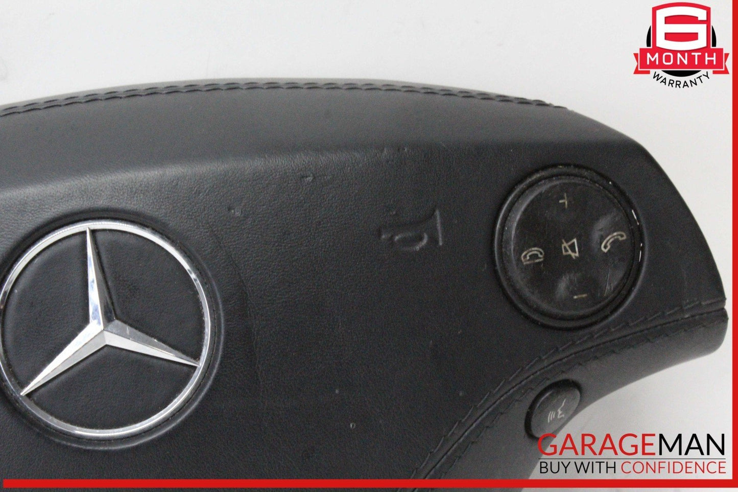 07-10 Mercedes W221 S550 CL550 Steering Wheel Airbag Air Bag Assembly Black OEM