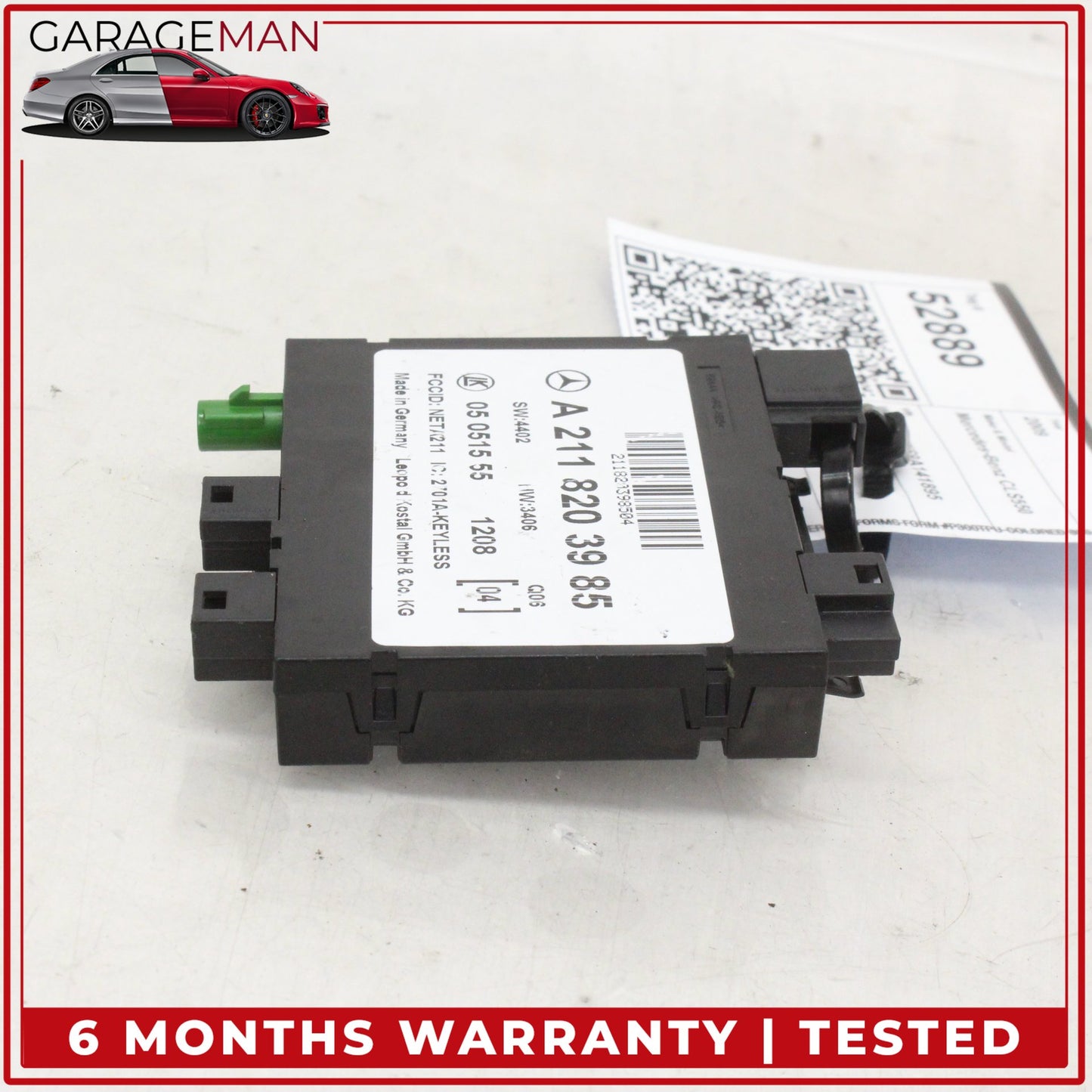 2003-2011 Mercedes W219 CLS550 Keyless Go Entry Control Module 2118203985 OEM