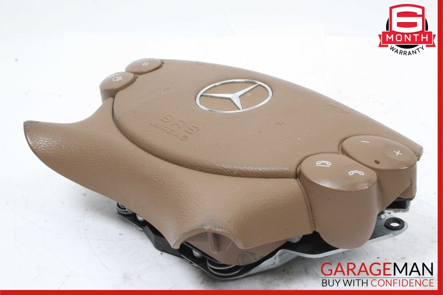 03-12 Mercedes E350 CLS500 SL500 G55 AMG Steering Wheel Airbag Air Bag Brown