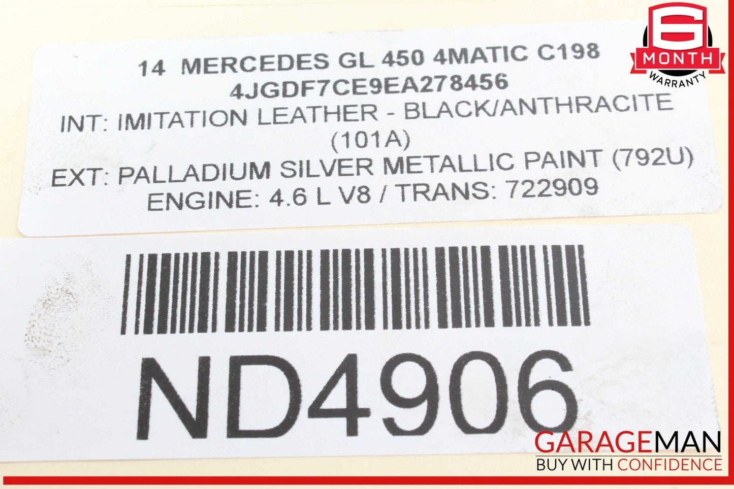 11-20 Mercedes X166 GL450 4MATIC S550 Left Side Engine Cylinder Head Valve Cover