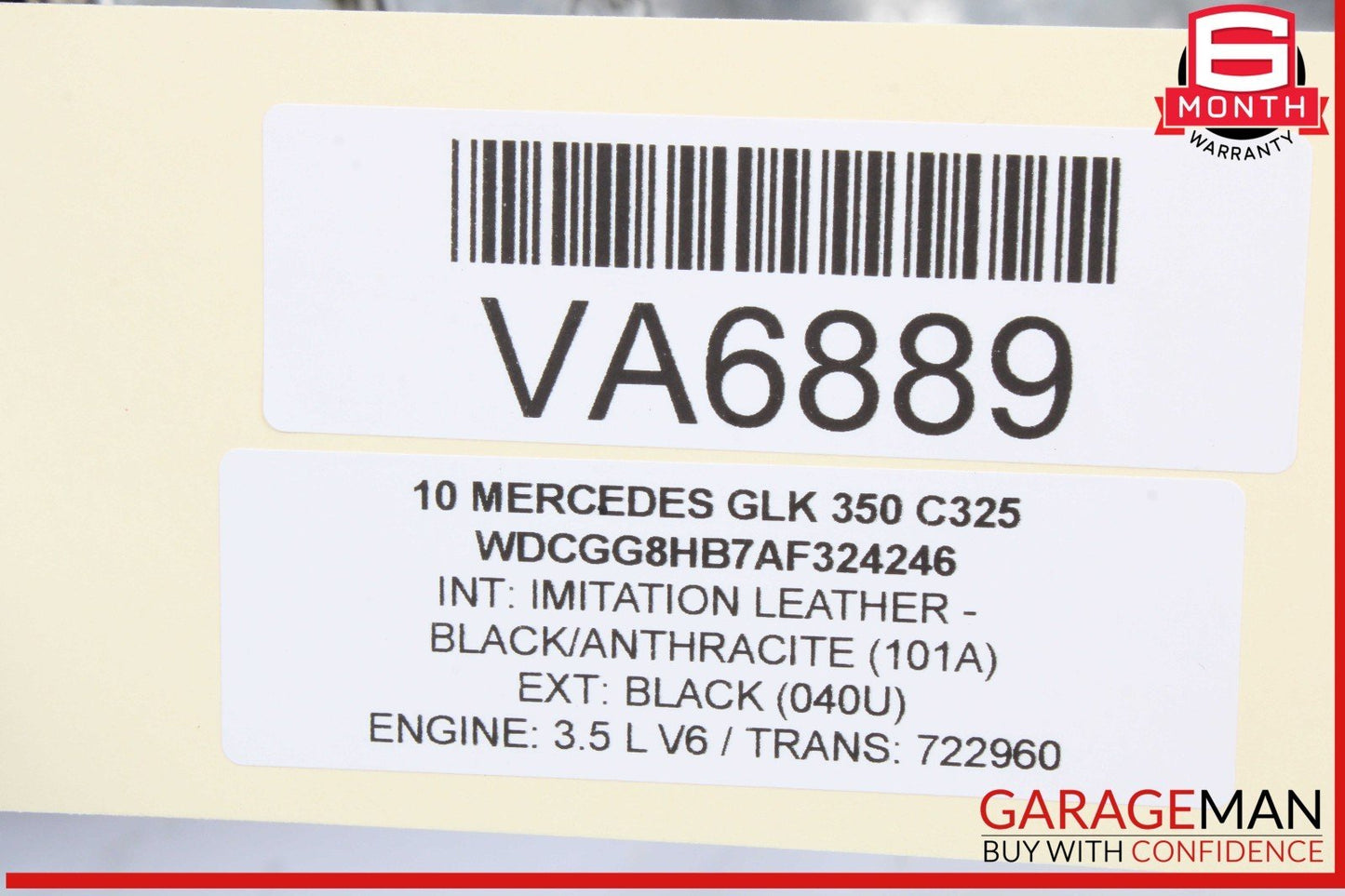 08-12 Mercedes X204 GLK350 E350 4Matic Engine Motor Lower & Upper Oil Pan OEM