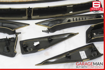 14-17 Maserati Ghibli Interior Roof Headliner Pillar Cover Set Trim Suede Assy