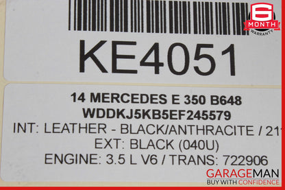 14-17 Mercedes W207 E350 E400 E550 Dashboard Glove Box Compartment Black OEM