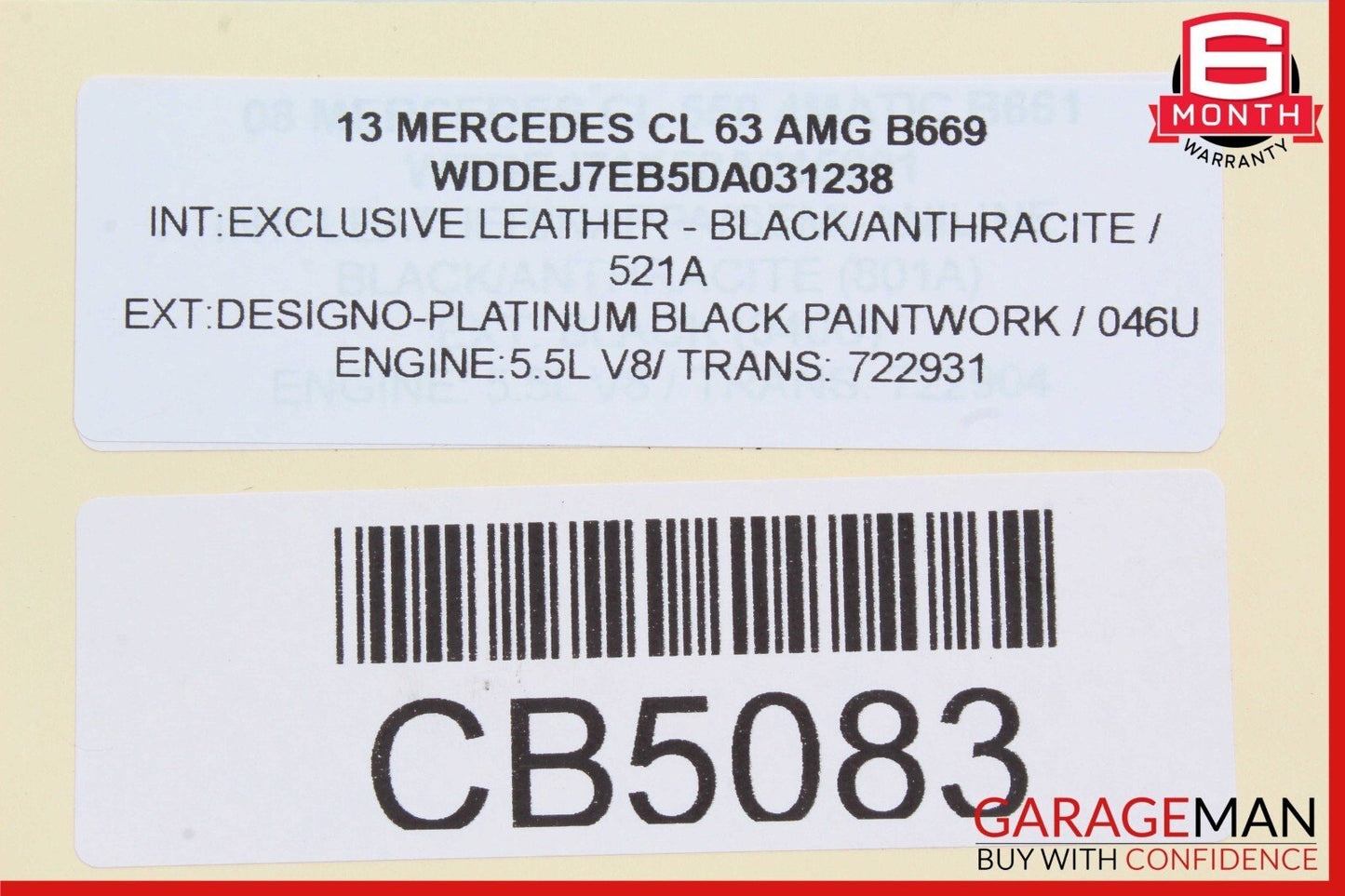07-14 Mercedes W216 CL63 AMG Front Right Door Lock Latch Actuator Keyless Go OEM