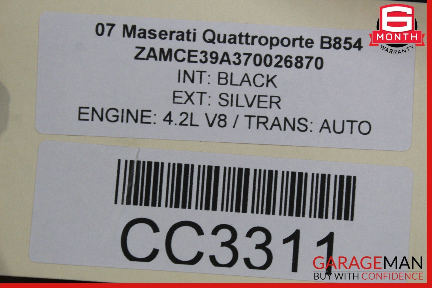 03-08 MASERATI QUATTROPORTE  FRONT LEFT AND RIGHT SEATS ASSEMBLY