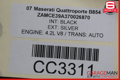 03-08 MASERATI QUATTROPORTE  FRONT LEFT AND RIGHT SEATS ASSEMBLY