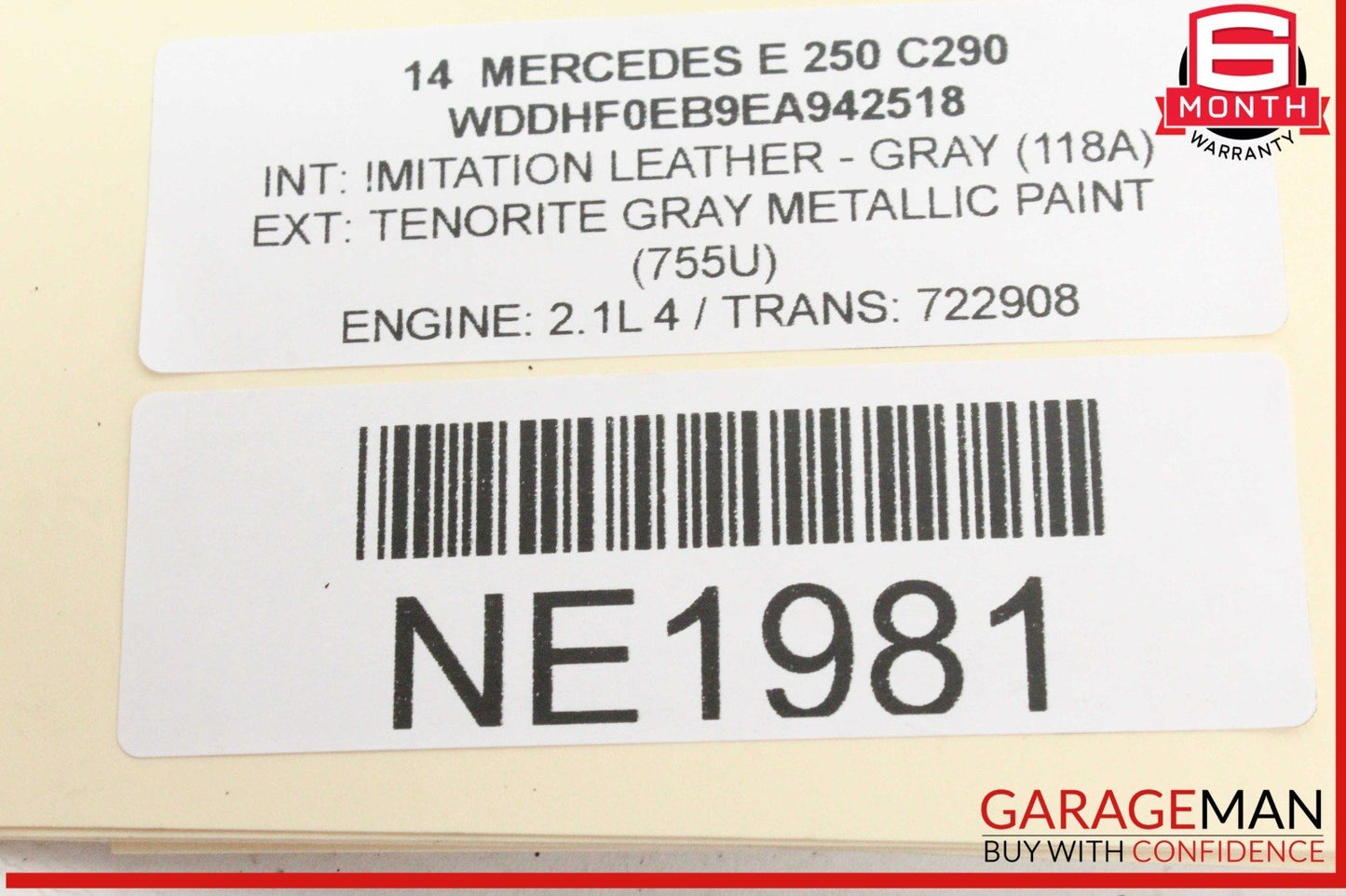 10-16 Mercedes W212 E250 Rear Left & Right Shock Absorber Strut Set of 2 Pc OEM