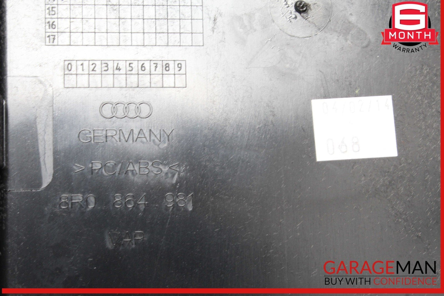 13-17 Audi SQ5 Q5 Center Console Base Frame Panel w/ Storage Box Assembly OEM