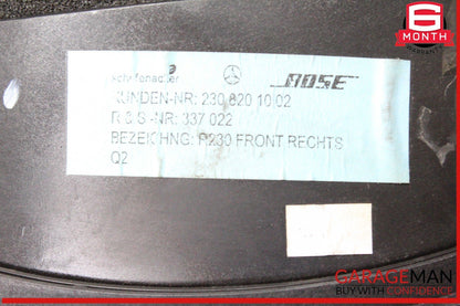 03-08 Mercedes R230 SL500 Left & Right Side Door Audio Speakers Set Bose OEM