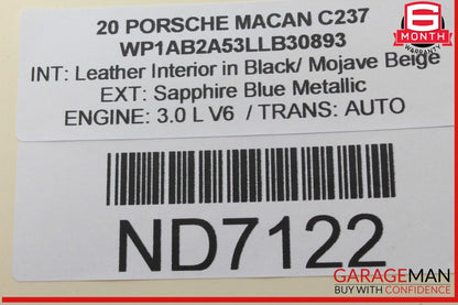 15-24 Porsche Macan 95B Rear Left & Right Tailgate Shock Strut Set of 2 OEM