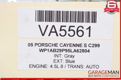 03-06 Porsche Cayenne S 955 Left Side Engine Cylinder Head 948105122 OEM