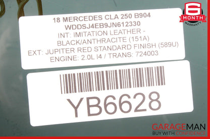 14-18 Mercedes W117 CLA250 Front Left Driver Side Door Window Auto Glass OEM