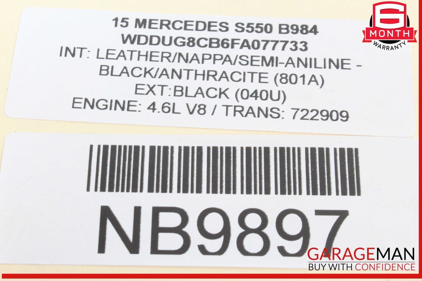11-20 Mercedes W222 S550 CLS550 M278 4.6L Engine Cylinder Head Right OEM