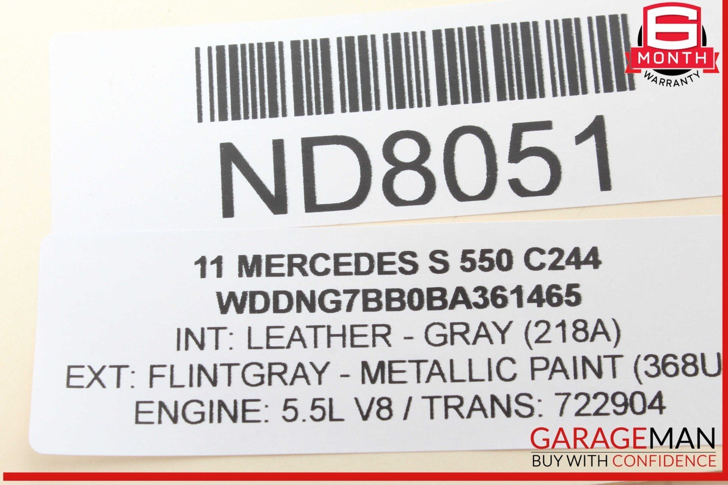 10-13 Mercedes W221 S550 Front Left & Right Side Door Audio Speakers Set OEM