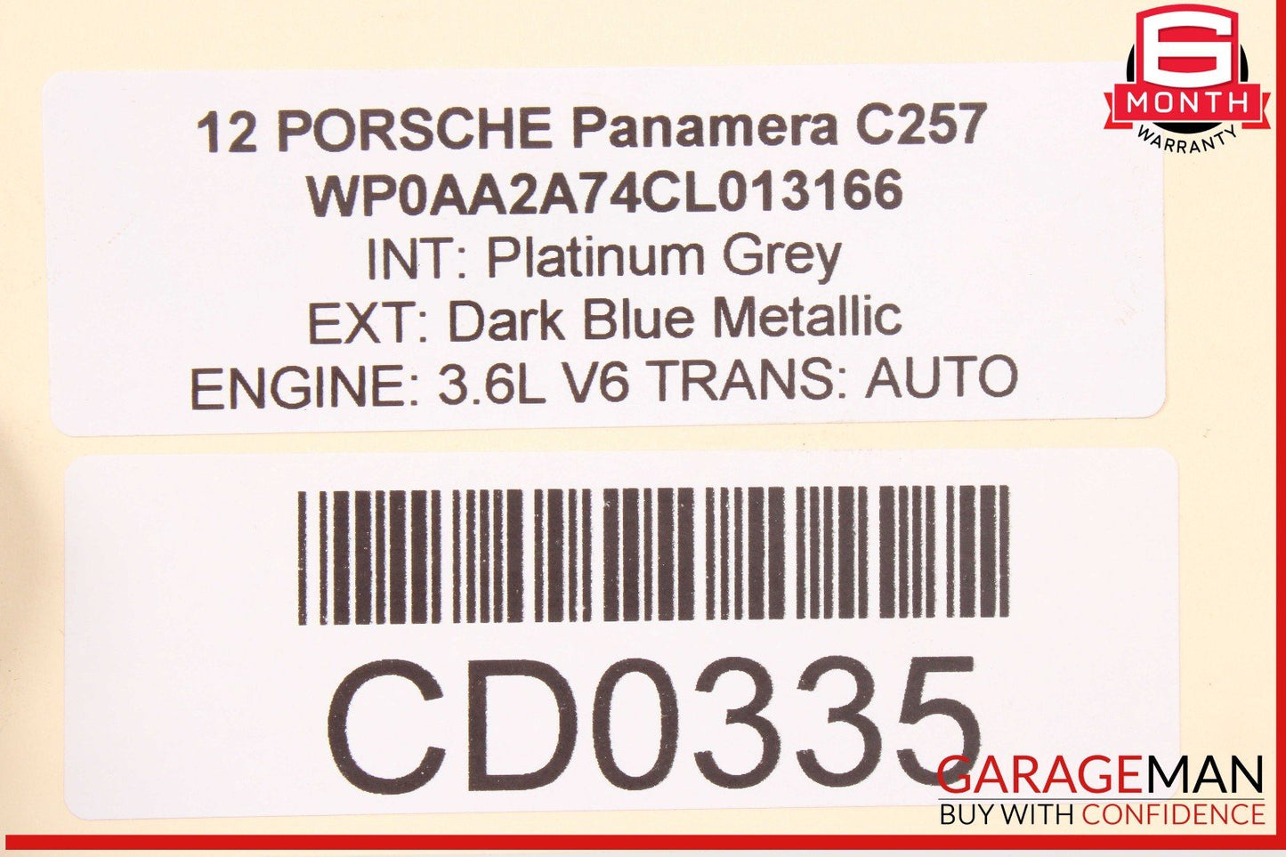 11-13 Porsche Panamera 970 3.6L Rear Right & Left Side Exhaust Muffler Tips Set