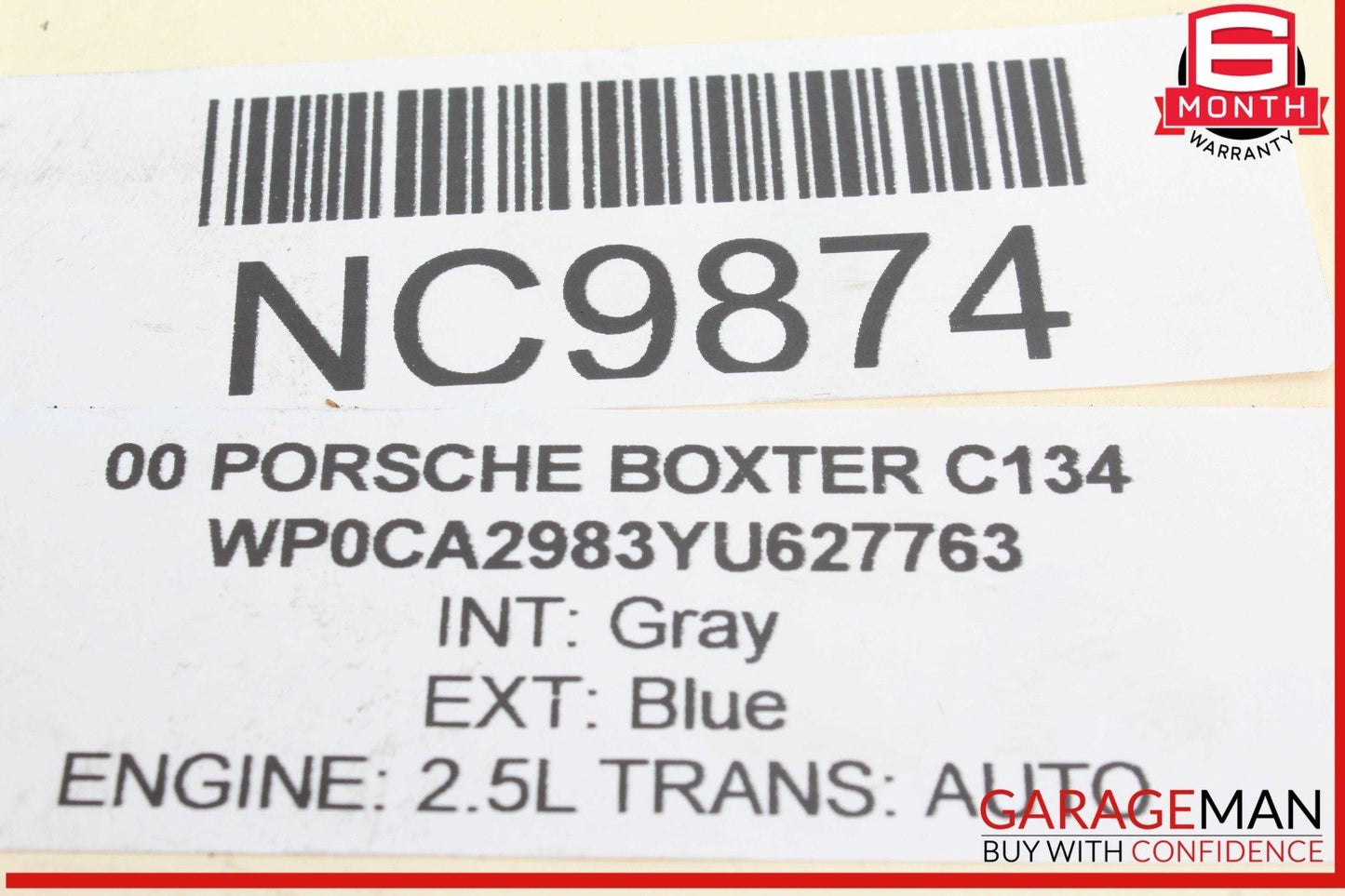 97-00 Porsche Boxster 986 Crankshaft Crank Shaft Case Housing Assembly OEM