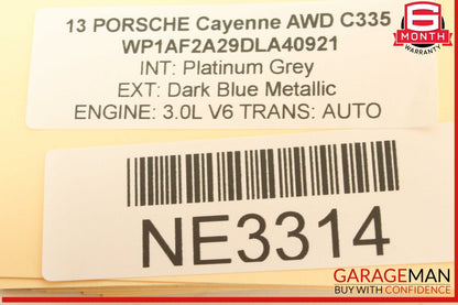 11-14 Porsche Cayenne 958 AWD Left & Right Trunk Lid Lift Support Strut Set OEM