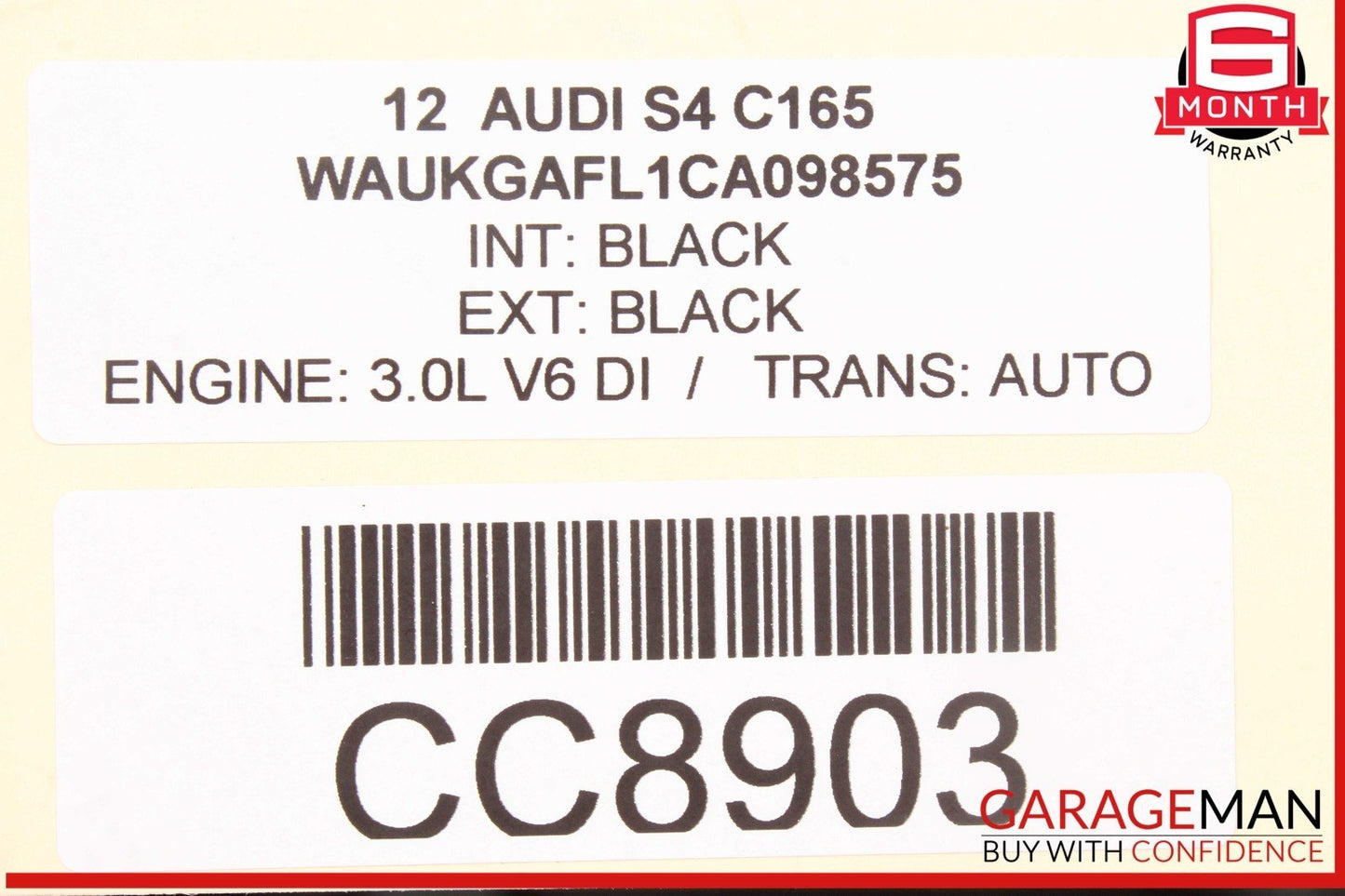09-16 Audi S4 A4 Front Hood Shell Bonnet Panel Black OEM