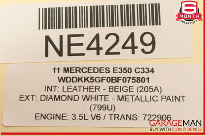 10-18 Mercedes W212 E350 Rear Left & Right Side Brake Caliper Calipers Set OEM
