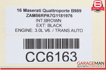 14-17 Maserati Quattroporte SQ4 Rear Right & Left Exhaust Muffler Dual Tip OEM