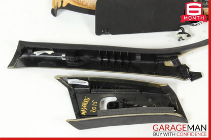 14-17 Maserati Ghibli Interior Roof Headliner Pillar Cover Set Trim Suede Assy
