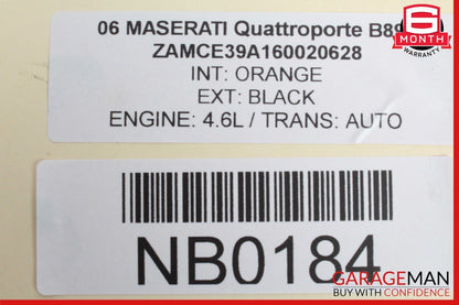04-17 Maserati Quattroporte Front Left & Right Brake Caliper Calipers Set OEM