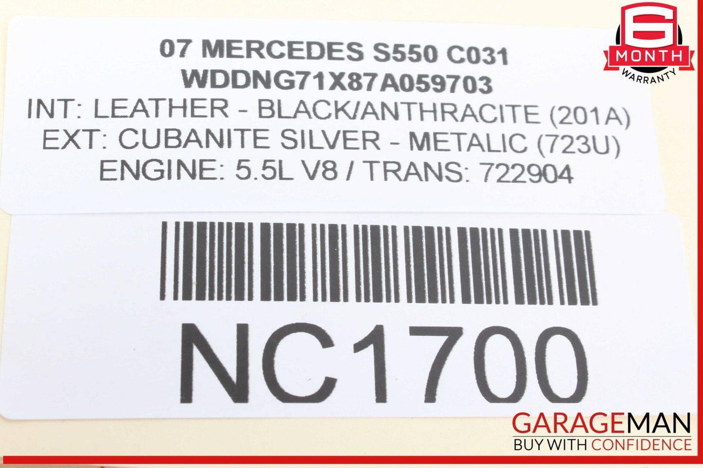 07-09 Mercedes W221 S550 S600 Front Right & Front Left Side Door Speaker OEM