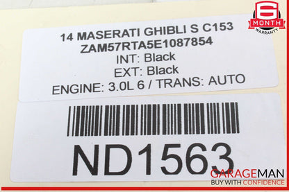 14-19 Maserati Ghibli S Rear Right and Left Side Shock Strut Absorber Set OEM