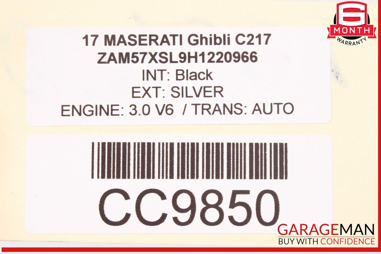 14-17 Maserati Ghibli Rear Right & Left Side Exhaust Muffler Tip OEM