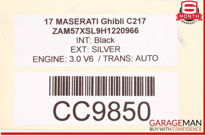 14-17 Maserati Ghibli Rear Right & Left Side Exhaust Muffler Tip OEM