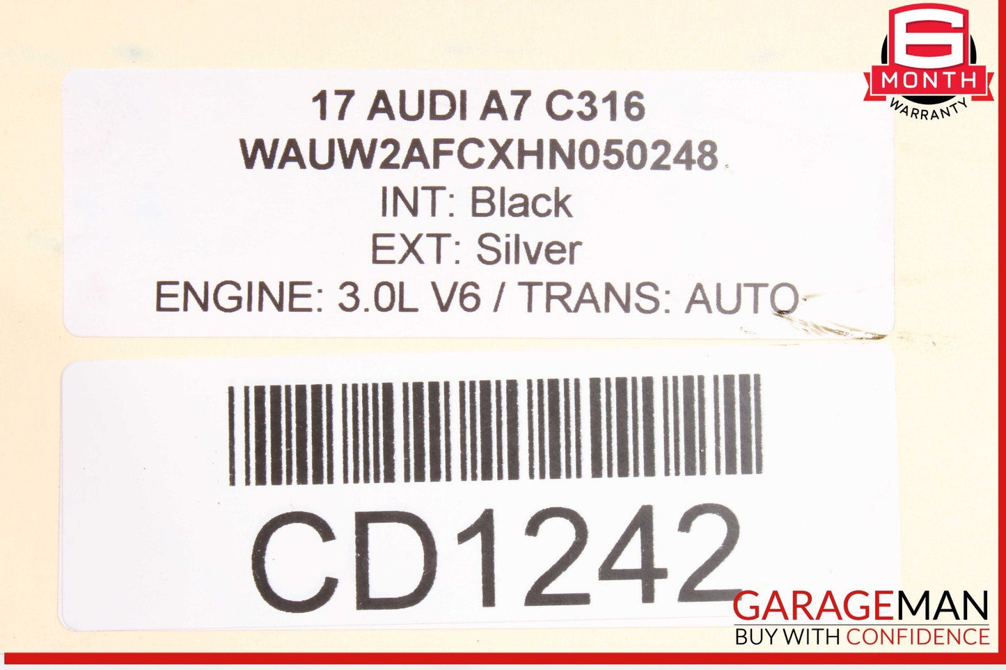 12-17 Audi A7 Rear Left & Right Side Exhaust Muffler Tips Set of 2 Pc OEM