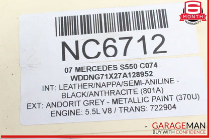 07-12 Mercedes W221 S550 CLS550 Left Engine Motor Cylinder Head M273 5.5 V8 OEM