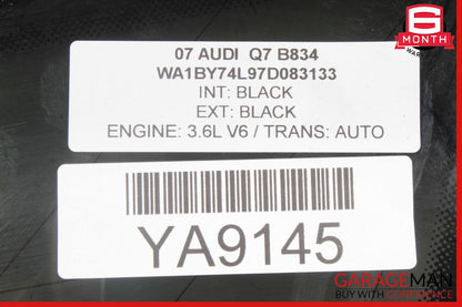 07-15 Audi Q7 Right Passenger Side Quarter Window Glass OEM