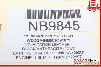 12-15 Mercedes W204 C250 SLK250 1.8L Engine Upper Camshaft Cam Cover Bearing OEM