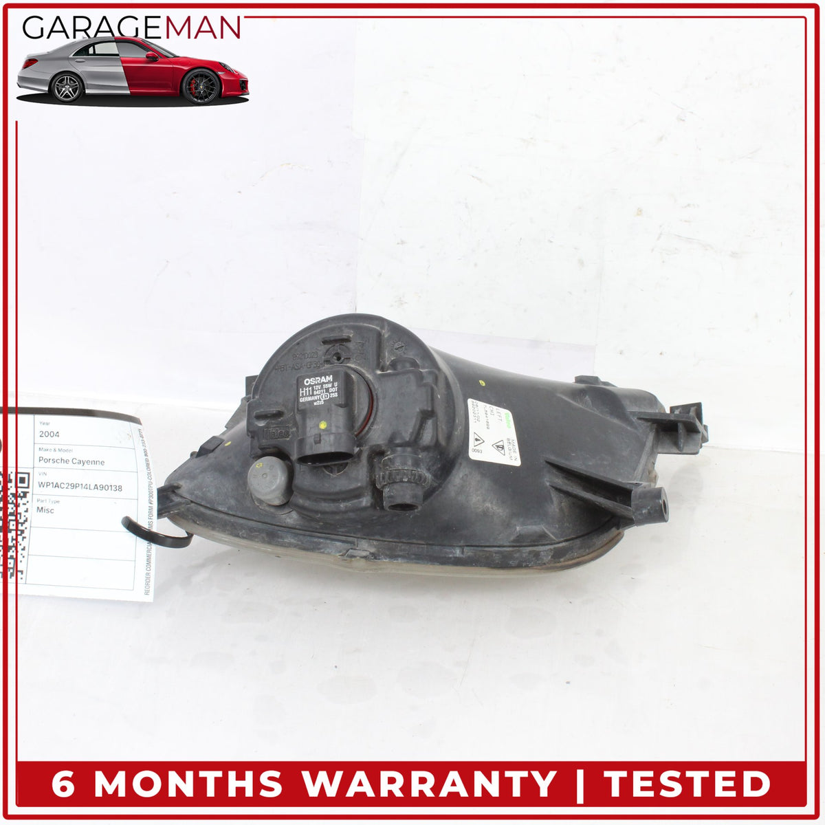 2003-2010 Porsche Cayenne 955 957 Front Left Side Fog Light Lamp 7L5941699 OEM