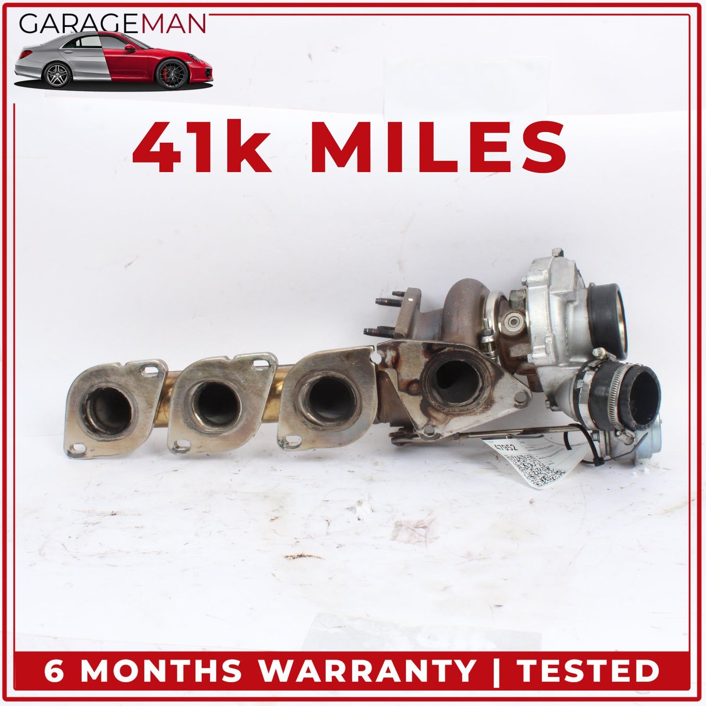 12-18 Mercedes-Benz CLS550 W218 Right Side Turbo Turbocharger w/ Manifold 41k
