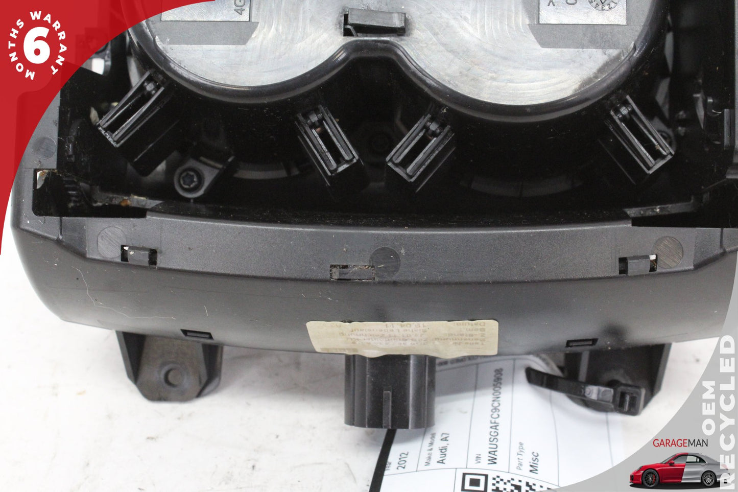 2012-2018 Audi A7 A6 Front Center Console Dual Cup Holder 4G0862534 OEM
