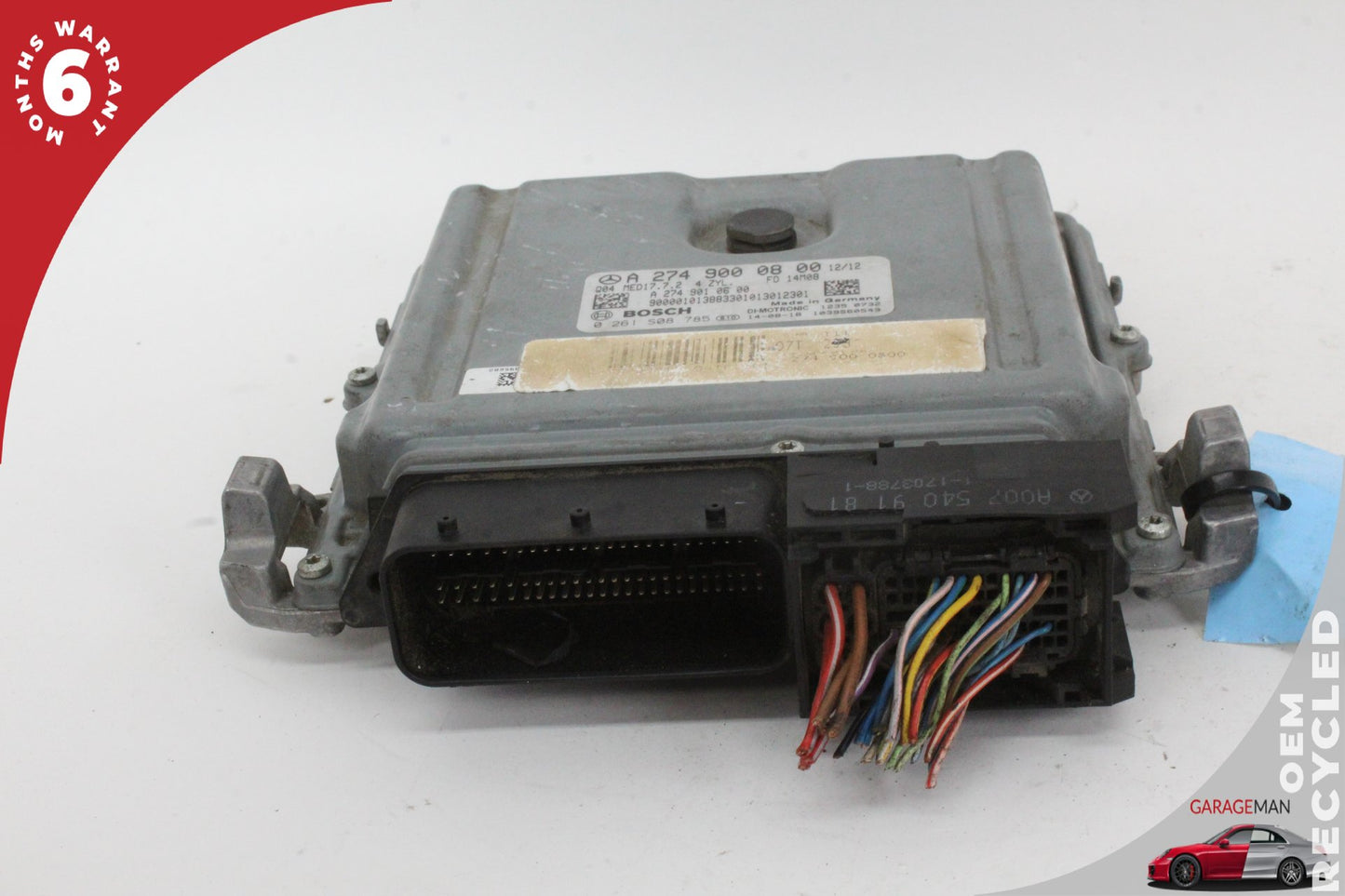 2015-2020 Mercedes W205 C300 M274 2.0L ECU ECM Engine Control Module OEM