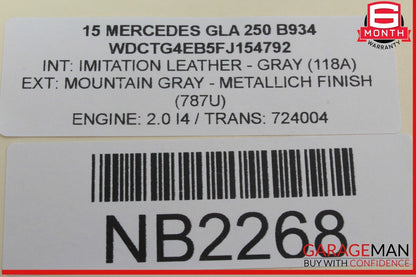 15-20 Mercedes X156 GLA250 Front Right Passenger Side Dash Airbag Air Bag OEM
