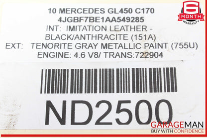 07-11 Mercedes X164 GL450 S550 CL550 Upper Oil Pan Section 2730142202 OEM