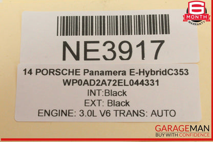 10-16 Porsche Panamera 970 E-Hybrid Center Console w/ Cup Holder & AC A/C Panel