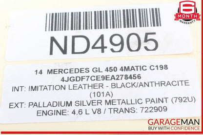 12-20 Mercedes X166 GL450 4MATIC CLS550 Upper Oil Pan Section 2780140200 OEM