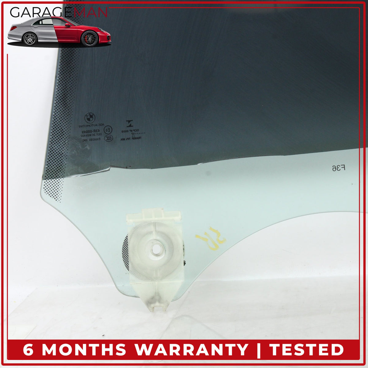 2015-2020 BMW 430i xDrive Gran Coupe Rear Right Side Door Window Glass OEM