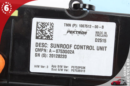 2012-2020 Tesla Model S 85D Sunroof Control Module Unit 100751200B OEM